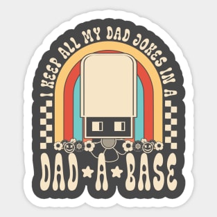 Family Daddy Husband I Keep All My Dad Jokes Sticker